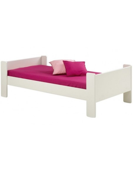 promotion lit enfant blanc bois massif