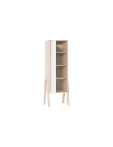 Armoire en bois blanc