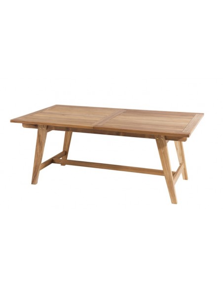 Table de jardin extensible en teck bornéo