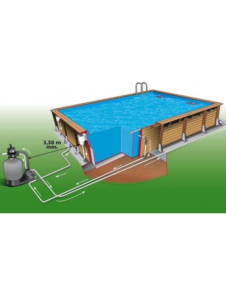 Piscine Linéa Ubbink 500 x 800