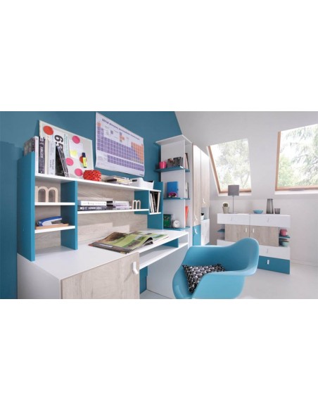 Bureau design bleu enfant