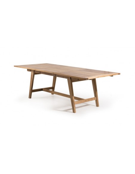 Table de jardin extensible en teck bornéo