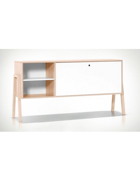 Buffet bas scandinave blanc