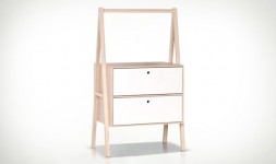 Commode blanche design scandinave