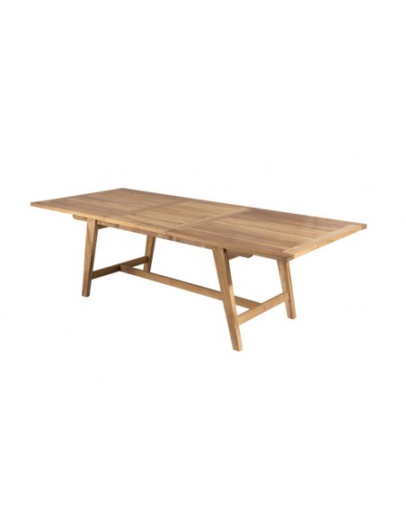 Table de jardin extensible en teck bornéo