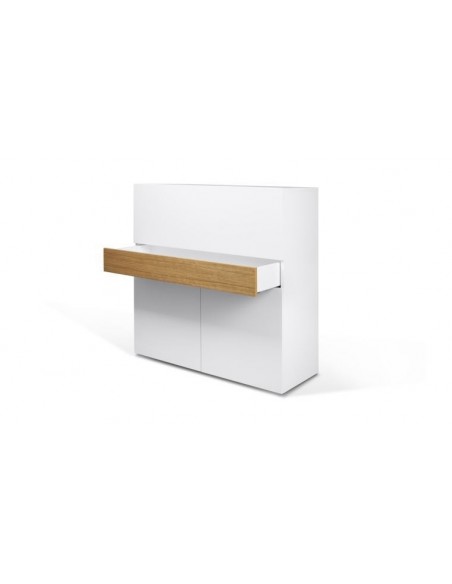 Meuble secretaire design blanc fabriqué en Europe - Focus