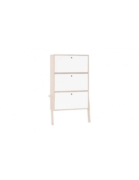 Rangement pour chaussures en bois blanc