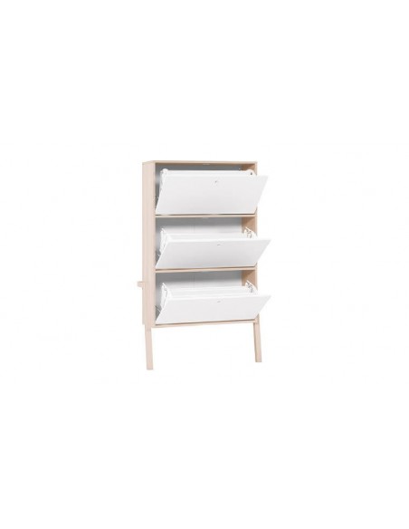 Rangement pour chaussures en bois blanc