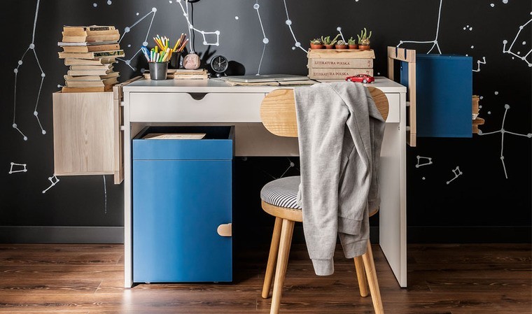 Bureau enfant fonctionnel blanc - Stige