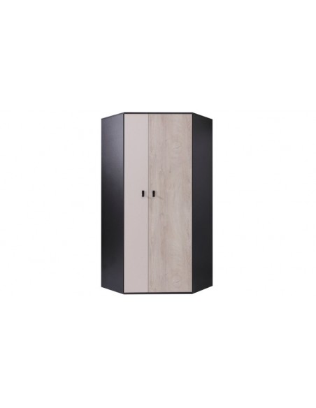 Armoire d'angle noire enfant