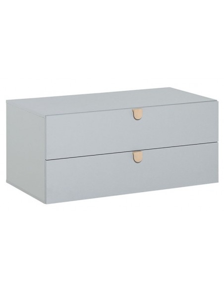 Commode basse 2 tiroirs enfant