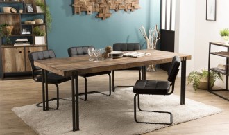 Table salle à manger en bois recyclé