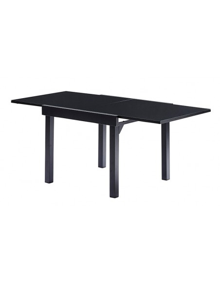 Table de jardin Modulo Noire 4 à 8 personnes