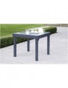 Salon de jardin gris modulo 4 places