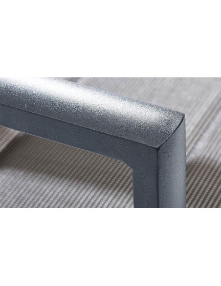 Fauteuil de jardin design et résistant gris anthracite