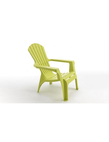 fauteuil vert anis plastique adirondack