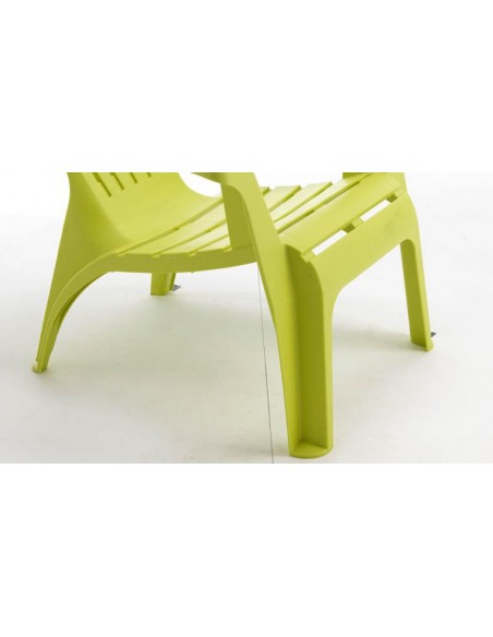 fauteuil vert anis plastique adirondack