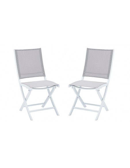 Chaises de jardin blanche pliante