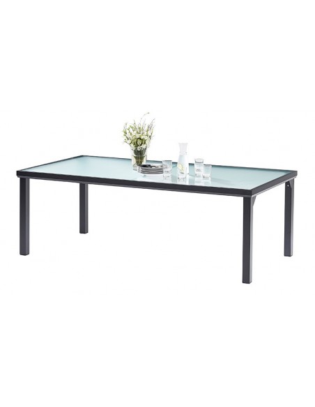 Table de jardin noire moderne