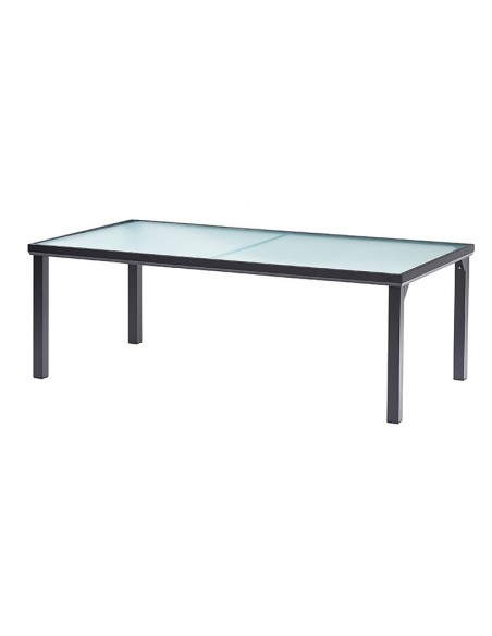 Table de jardin noire moderne