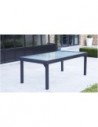 Grand salon de jardin gris anthracite