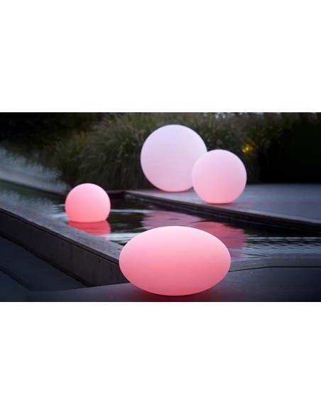 Galet lumineux en suspension - Lux et Déco, Boules lumineuses avec fil