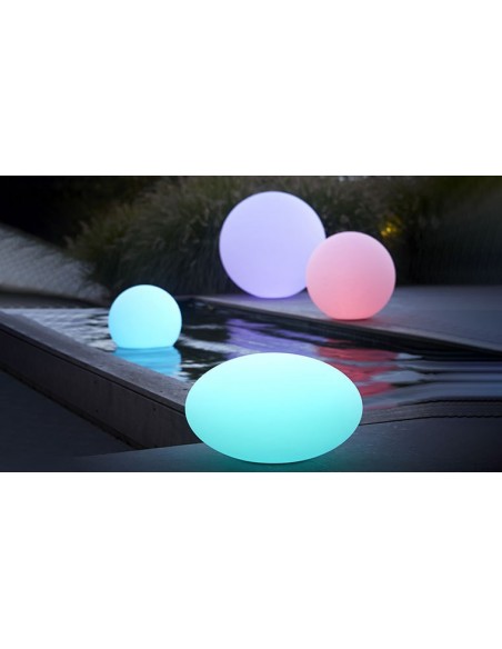 Objet lumineux boule à LED multicolore sans fil 60 cm