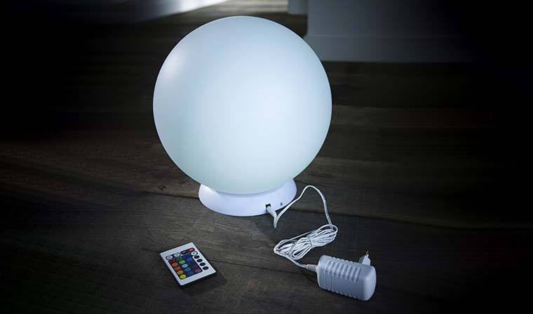 Objet lumineux boule à LED multicolore sans fil 60 cm