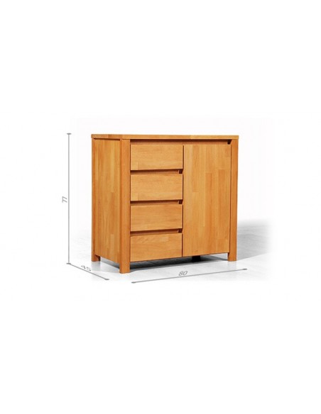 Commode en hêtre massif