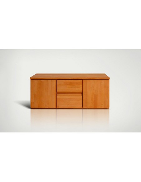 Commode basse en bois massif