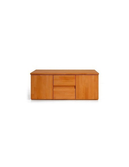 Commode basse en bois massif