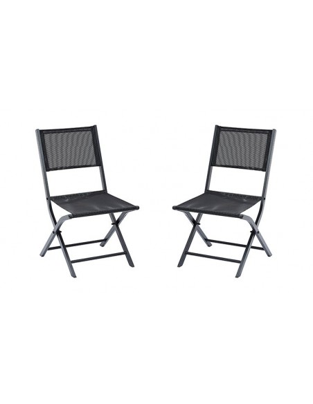 Chaises de jardin pliantes noires