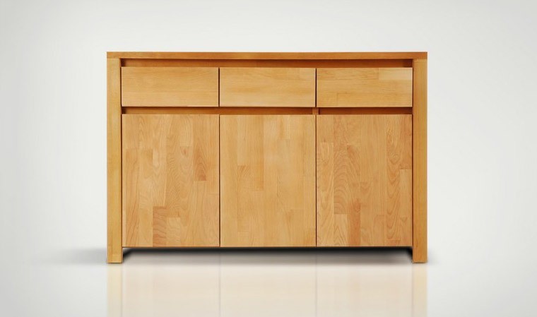 Commode en bois massif moderne Commode en bois massif moderne