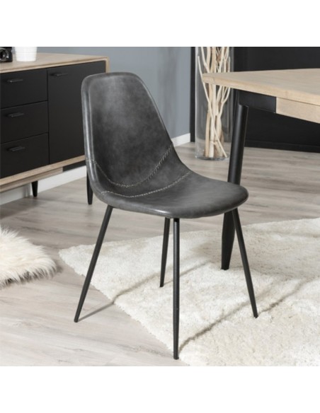 Chaise repas noire design