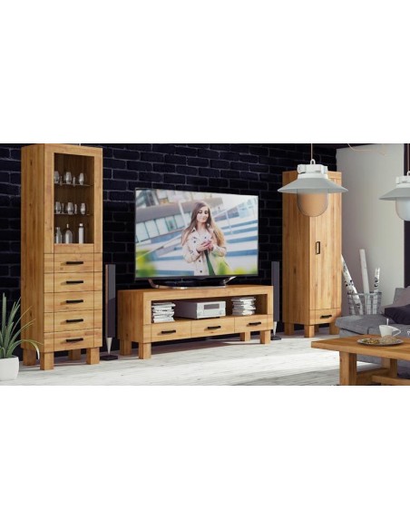 mobilier télé chene massif