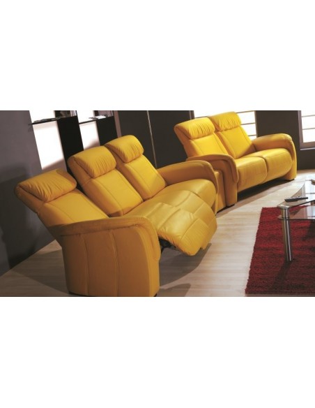 Canapé cuir 3 places CINÉ HOME - Canapé 3 places destiné au CINÉMA