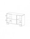 Commode large en bois