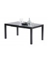 Table de jardin design noire et grise