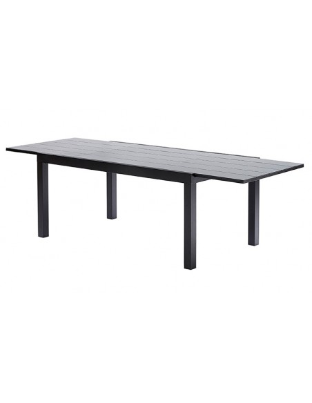 Table de jardin design noire et grise