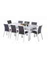 Salon de jardin extensible 8 fauteuils