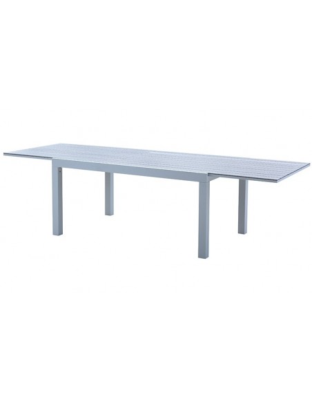 table de jardin en alu avec rallonges