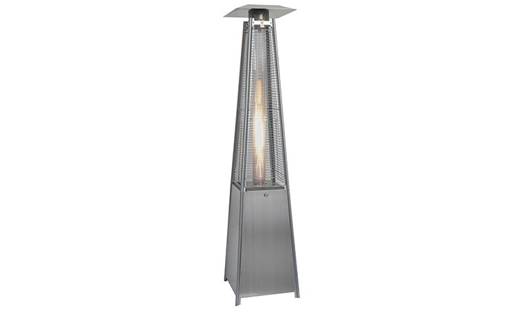 Chauffage terrasse cylindrique gaz INOX:C-01SS