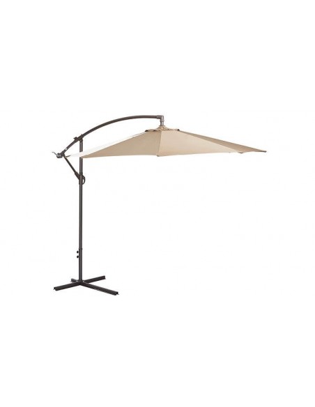 Parasol jardin déporté taupe