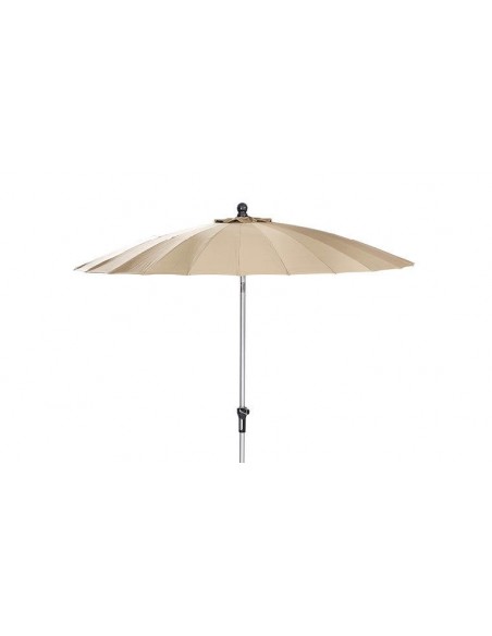Parasol de jardin inclinable taupe look ombrelle asiatique