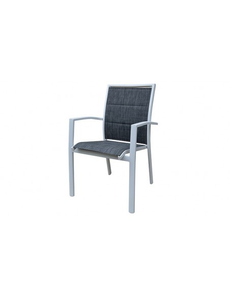 Fauteuil de jardin gris chiné