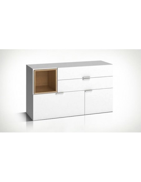 Commode basse blanche
