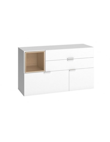 Commode basse blanche