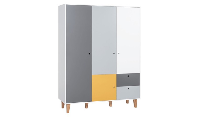 Armoire - penderie trois portes pour chambre enfant/ados de la coll