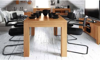 table manger hetre massif warehouse