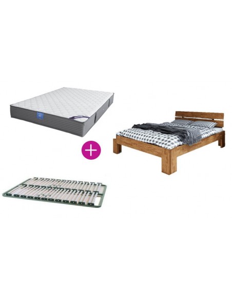 Lit chêne avec matelas